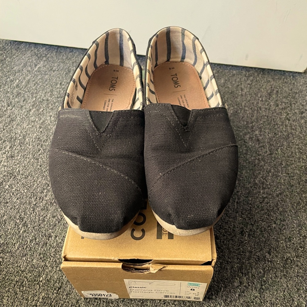 TOMS BLACK HERITAGE CANVAS